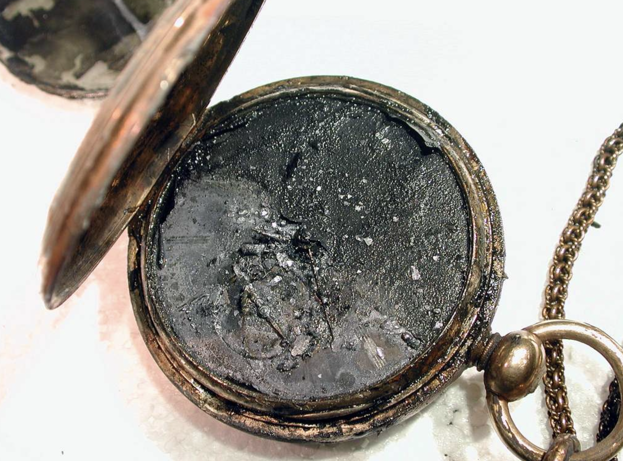 Up Close Detail of Lt. George Dixon's Pocketwatch