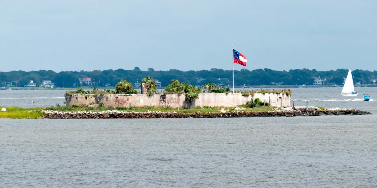 Castle Pinckney from the water