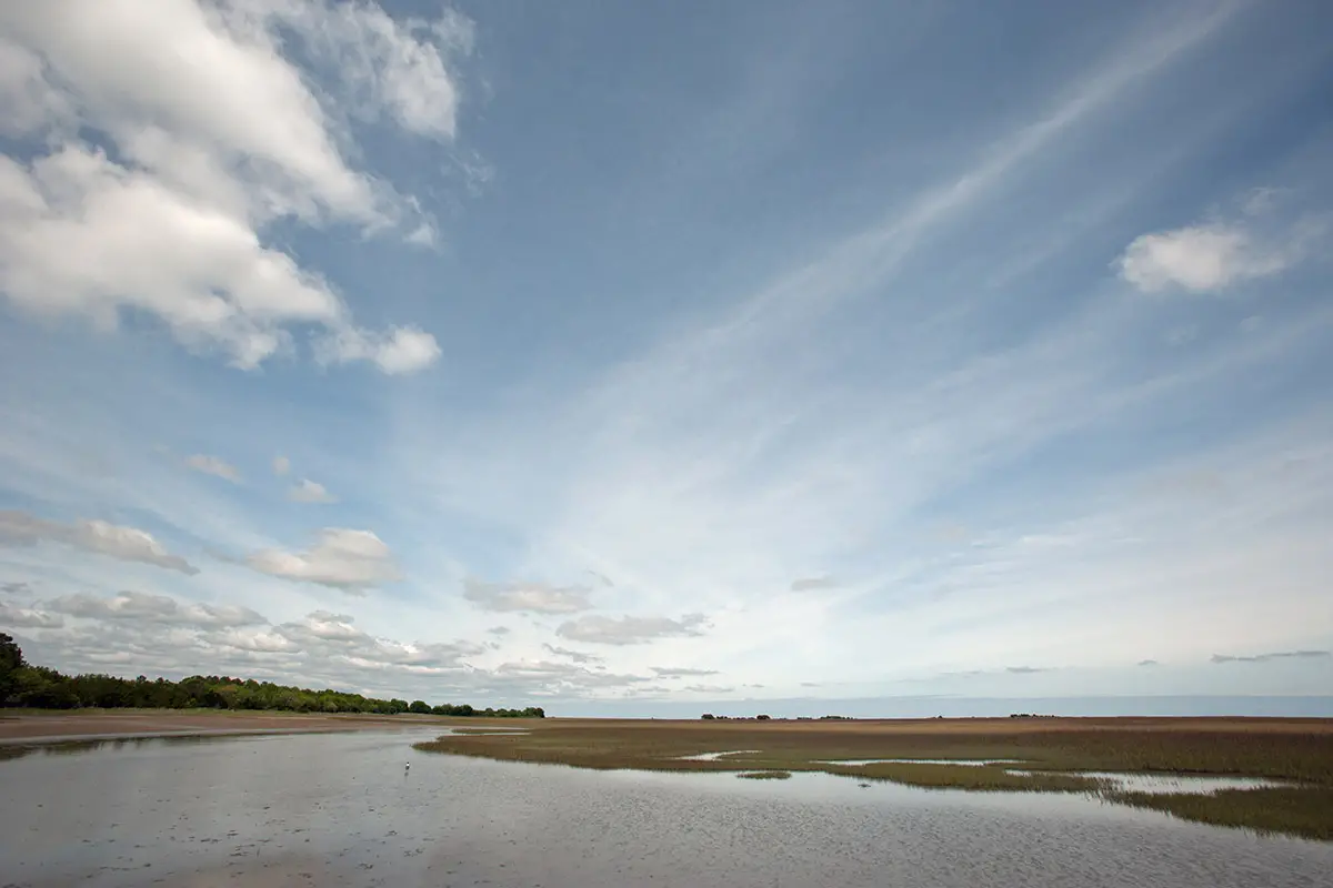 awendaw beach low tide