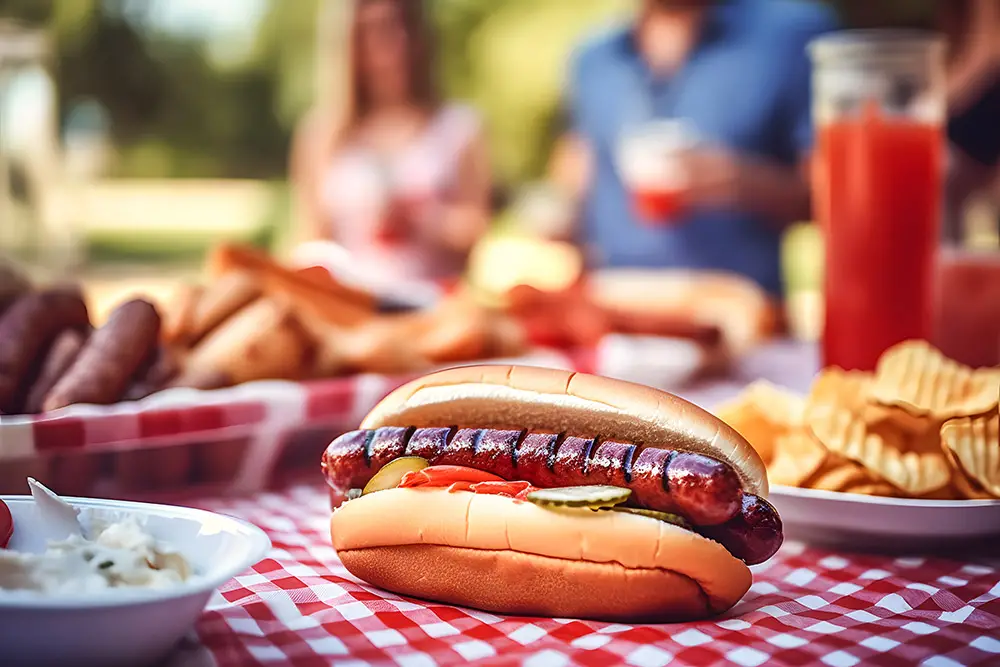 Hot Dogs at Picnic