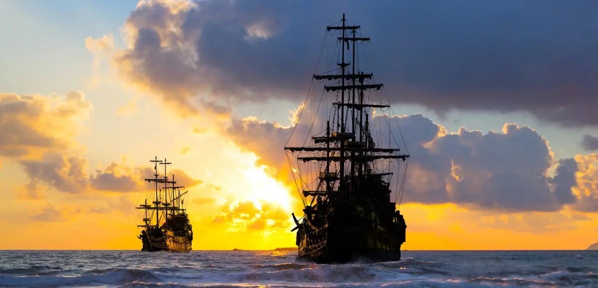 Ships at Sunset