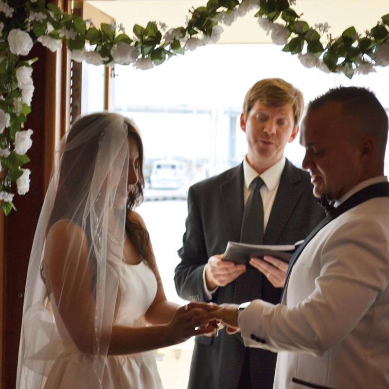 Charleston Wedding on the yacht